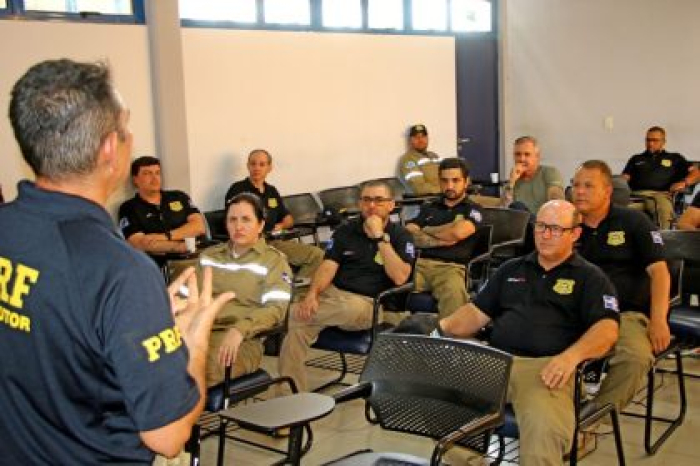 Agentes municipais de trânsito de Três Lagoas receberam curso de capacitação ofertado pela Policia Rodoviária Federal