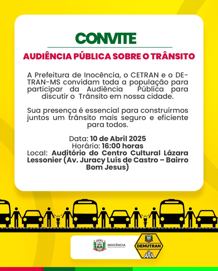 Em Inocência, o trânsito seguro e eficiente começa com o diálogo